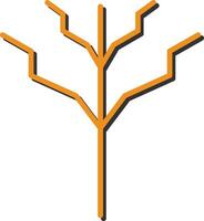 árbol sin hojas vector icono