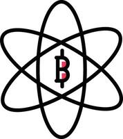 Bitcoin Science Vector Icon