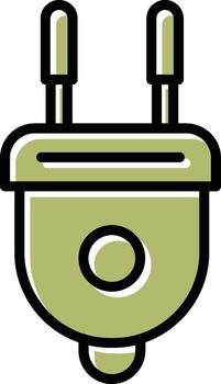 icono de vector de enchufe