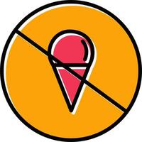 No Icecream Vector Icon