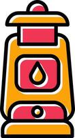 Oil Lamp Vector Icon