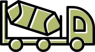 Cement Truck Vector Icon