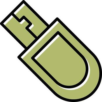 icono de vector de dispositivo usb bitcoin