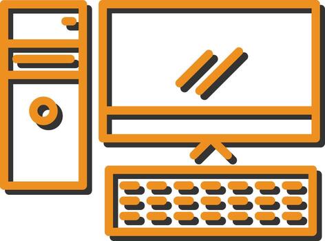 Computer Vector Icon