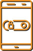 Unlock Slide Vector Icon