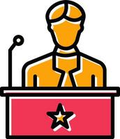 icono de vector de candidato