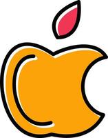 manzana logo vector icono