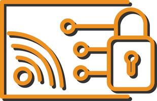 Protected WiFi Vector Icon