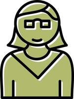 Female Professor Vector Icon