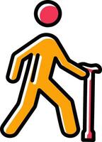 Walking Stick Vector Icon