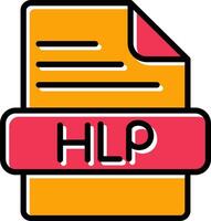 icono de vector de hlp