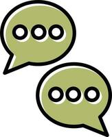 Chat Conversation Vector Icon