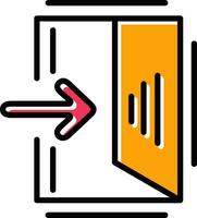 Exit Sign Vector Icon