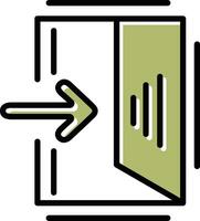 Exit Sign Vector Icon