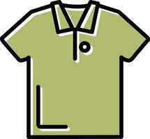 icono de vector de camisa