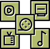 Multimedia Vector Icon