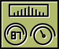 icono de vector de termorregulador