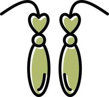 Earrings Vector Icon