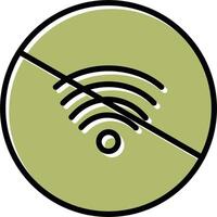 sin icono de vector wifi