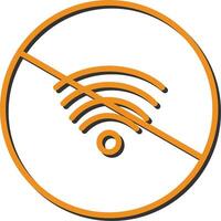 sin icono de vector wifi