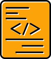 Piece of Code Vector Icon