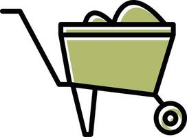 Wheelbarrow Vector Icon