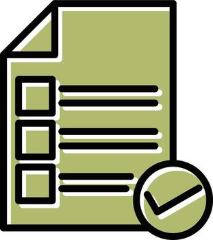 Valid Document Vector Icon