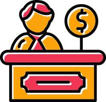 Cashier Vector Icon