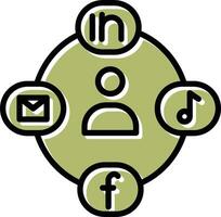 Social Circle Vector Icon