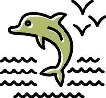 Dolphin Vector Icon