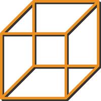 icono de vector de cubo