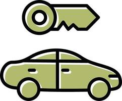 Rent a Car Vector Icon