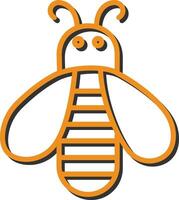 icono de vector de abeja