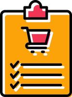 Shopping List Vector Icon