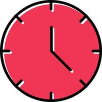 icono de vector de reloj