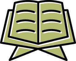 icono de vector de libro sagrado