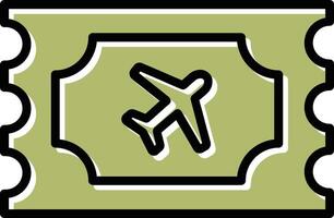 Plane Tickets Vector Icon