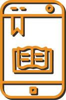 icono de vector de ebook