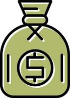 Dollar Sack Vector Icon