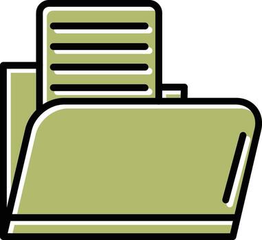 icono de vector de carpeta