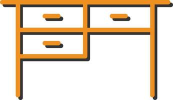 Table with Drawers II Vector Icon