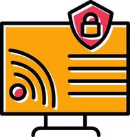 Wifi Security Vector Icon