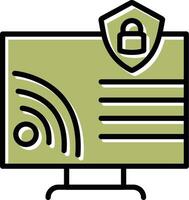 Wifi Security Vector Icon