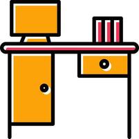 icono de vector de mesa de trabajo