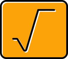 Square Root Vector Icon