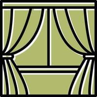 Curtains Vector Icon