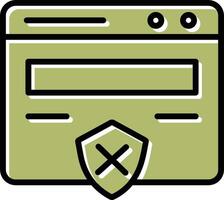 Unprotected Website Vector Icon
