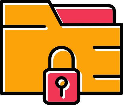 Secure Folder Vector Icon
