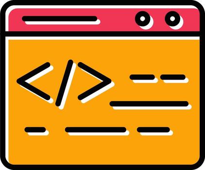 Web Coding Vector Icon