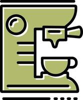 icono de vector de máquina de café